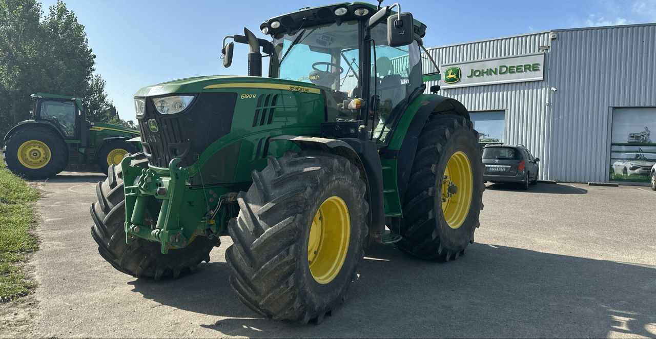 E-FARM: John Deere 6190 R - Traktorius - id 6T29MGZ - 65 000 € - Gamybos metai: 2012 - Variklio darbo valandos: 7 550,Variklio galia (AG): 190,Prancūzija