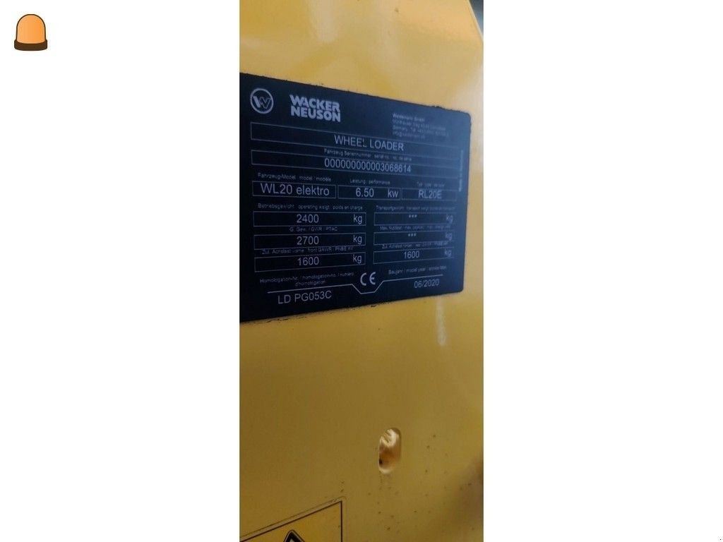 Other wacker neuson wl20 Excavator €29,500