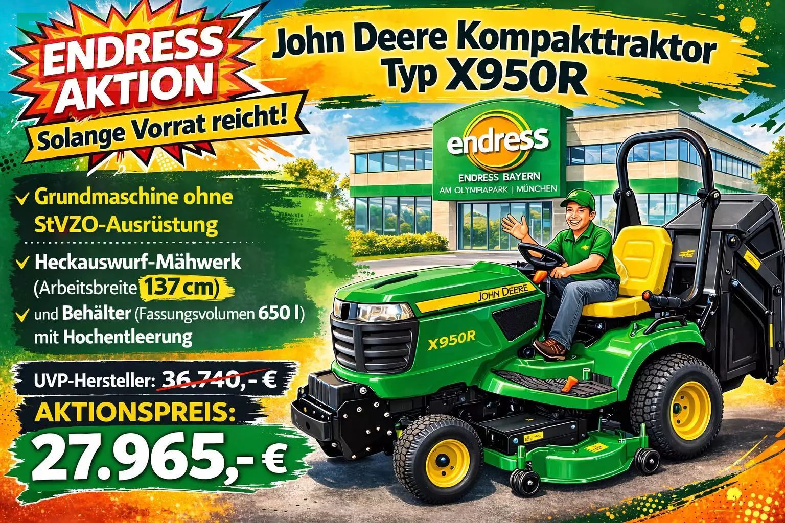 John Deere X950R Τρακτέρ 23.500 €