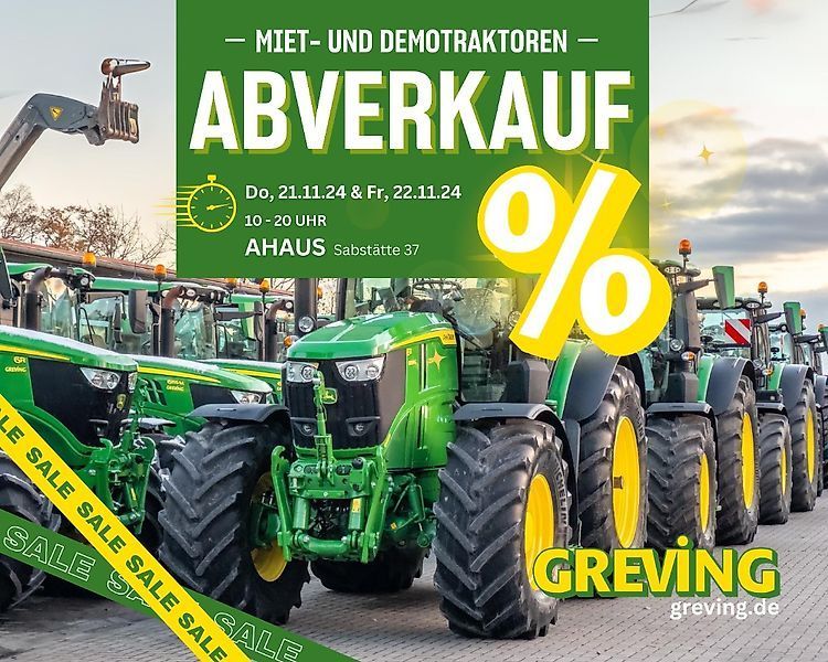 E-FARM: John Deere 6R 215 - Traktor - id VY4NERZ - 180.950 € - Baujahr: 2024 - Abgelesene Motorstunden: 640,Motorleistung (PS): 215,Deutschland