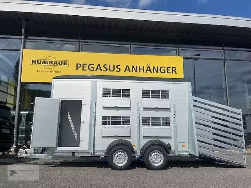 E-FARM: Humbaur htv 354018 sra viehanhänger alu viehtransporter - Trailer - id YW4BS6T - €24,999 - Year of construction: 2025 - Germany