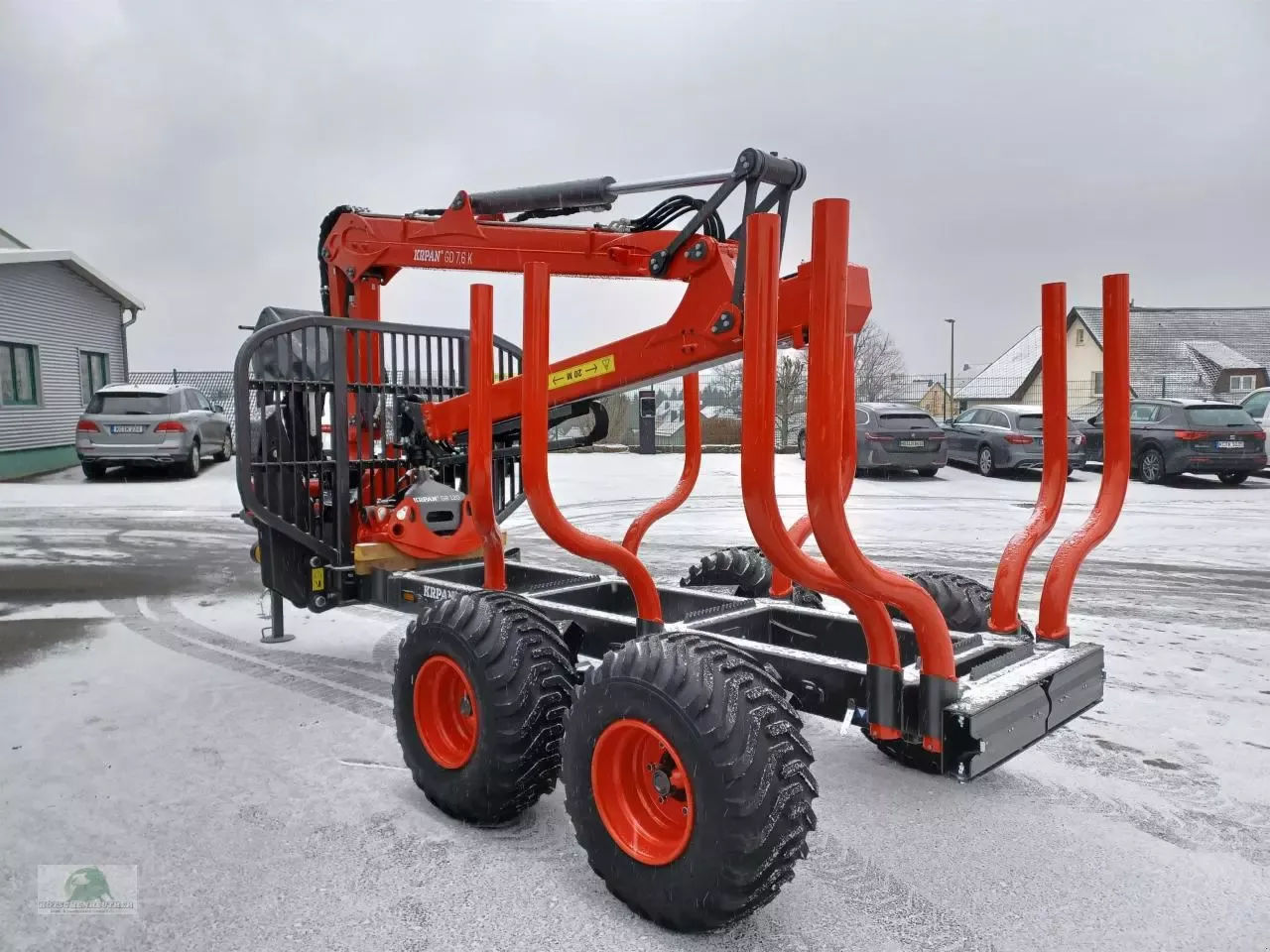 E-FARM: Krpan gp 8 df mit kran 7,6k - Forstanhänger - id RCMWBFU - 31. ...