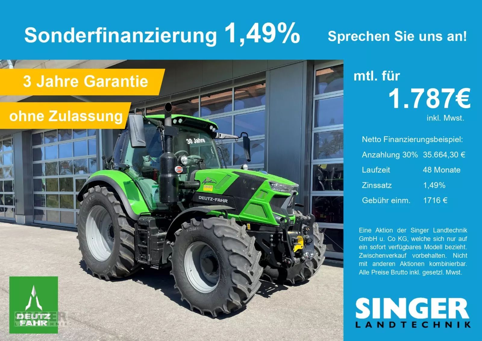 Deutz-Fahr 6150.4 TTV Tractor €99,900