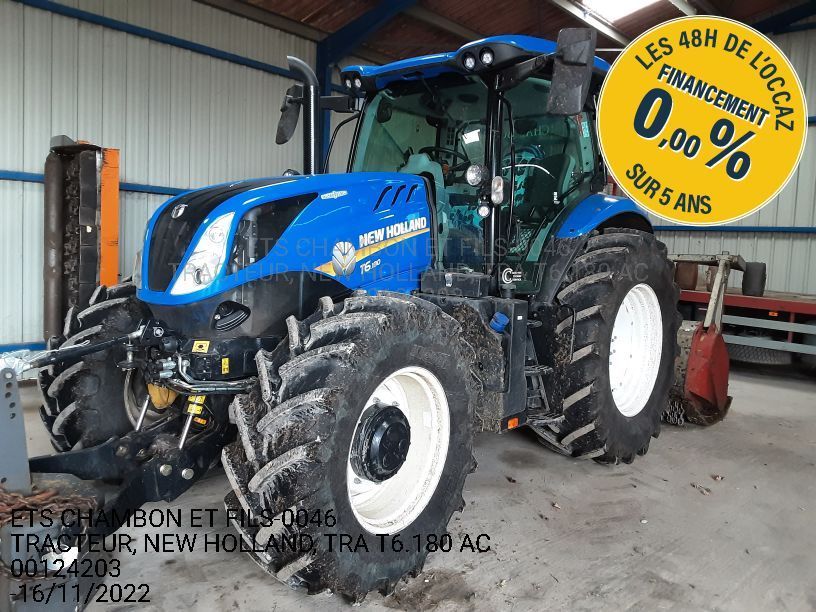 E-FARM: New Holland T6.180 - Tractor - id EA5MMTP - 105.000 € - Año: 2022 - Horas: 821,Potencia del motor: 180,Francia