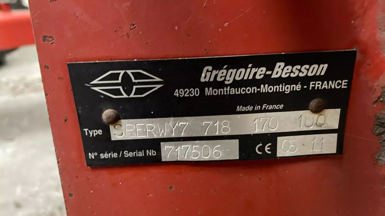 GREGOIRE BESSON sperwy7 sperwy7 718 Charrue 8 020 €
