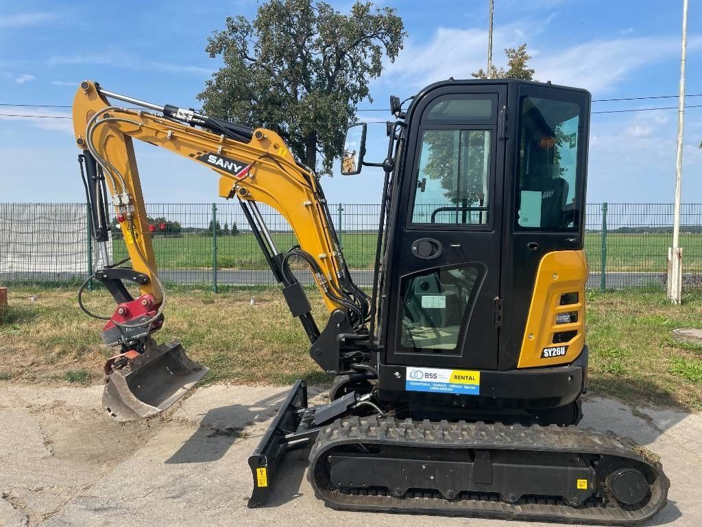 Sany SY26U Mini kotrógép 25 000 EUR