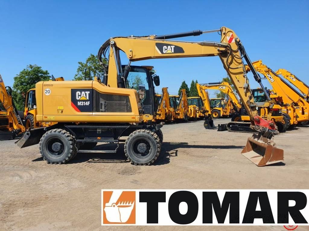 Caterpillar m 314 f Excavadora de ruedas 87.176 €