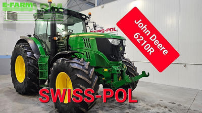 E-FARM: John Deere 6210 R - Tractor - id JSE1L6A - €69,090 - Year of construction: 2013 - Engine hours: 7,000,Engine power (HP): 209,Poland