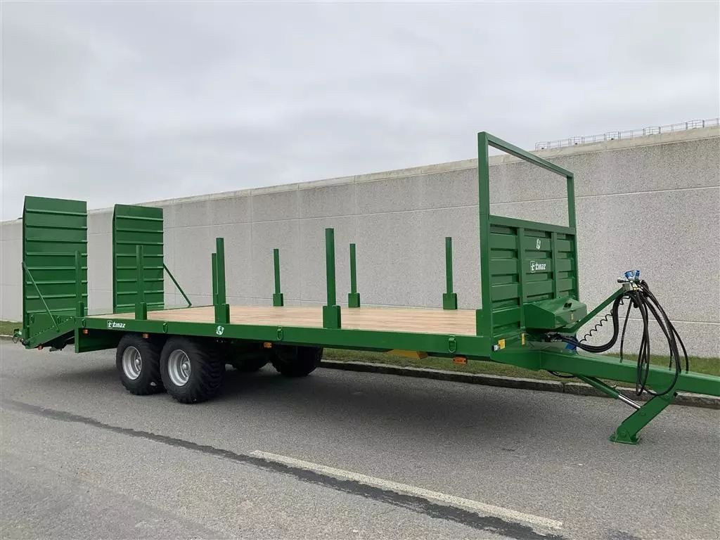 E-FARM: tinaz 12 tons - multitrailer - 3 i en maskintrailer - halmvogn - transportvogn - Remorque - id A1UJ7FD - 20 834 € - Danemark