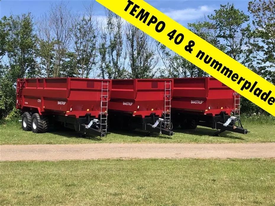 Baastrup 18t cts - 26,5" hjul tempo 40 & nummerplade // hydr bremse Tipper €32,455