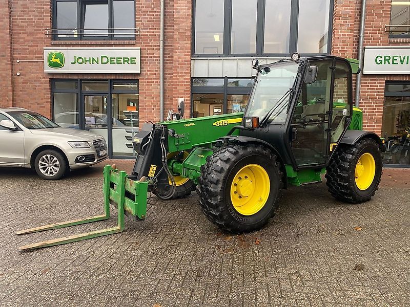 E-FARM: John Deere 3415 - Ładowacz teleskopowy - id FXT3RU5 - 42 500 € - Rok produkcji: 2006 - Motogodziny: 7300,Moc silnika: 100,Niemcy