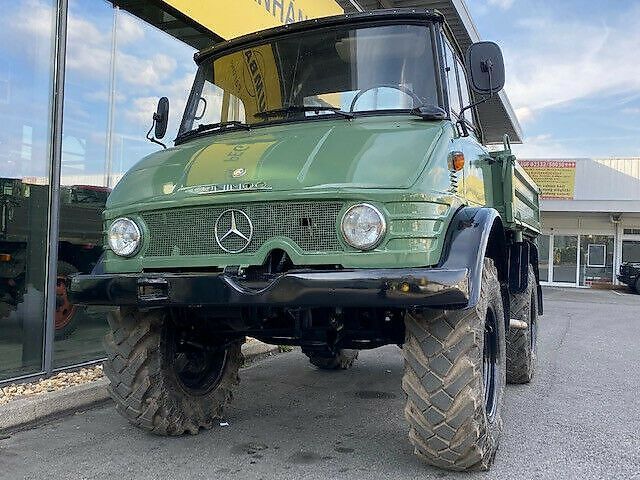 E-FARM: Mercedes-Benz unimog 403 agrarfahrzeug kipper 71km/h oldtimer - Tractor - id FBHZP8N - €49,999 - Engine power (HP): 55 - Germany