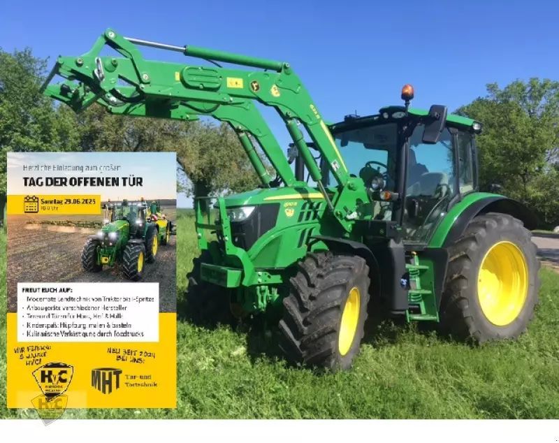 E-FARM: John Deere 6110 R - Traktor - id N64IYNR - 91.800 € - Baujahr: 2021 - Abgelesene Motorstunden: 989,Motorleistung (PS): 110,Deutschland
