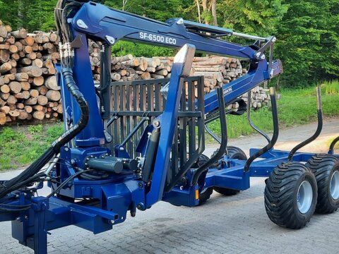 E-FARM: sr 8 rückewagen forstkran 6500 auflaufbremse - Forstanhänger - id 5HVSZEN - 21.841 € - Baujahr: 2024 - Deutschland