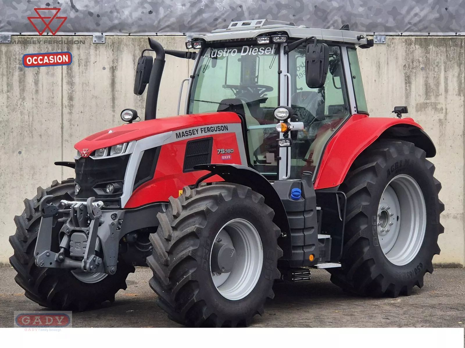 E-FARM: Massey Ferguson 7S.180 Efficient - Tracteur - id PP1PTA4 - Année: 2024 - Lecture du nombre d'heure: 7,Puissance du moteur (chevaux): 210,Autriche