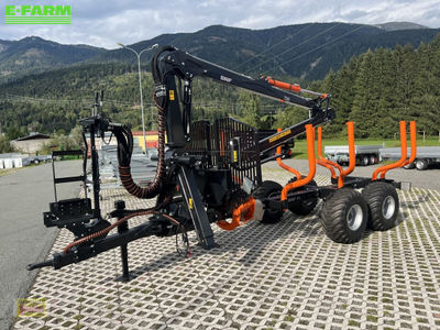 E-FARM: BMF 9t1 zentralrohrrahmen mit kran bmf 720 - Forestry trailer - id 94ZYGYI - €26,583 - Year of construction: 2022 - Austria