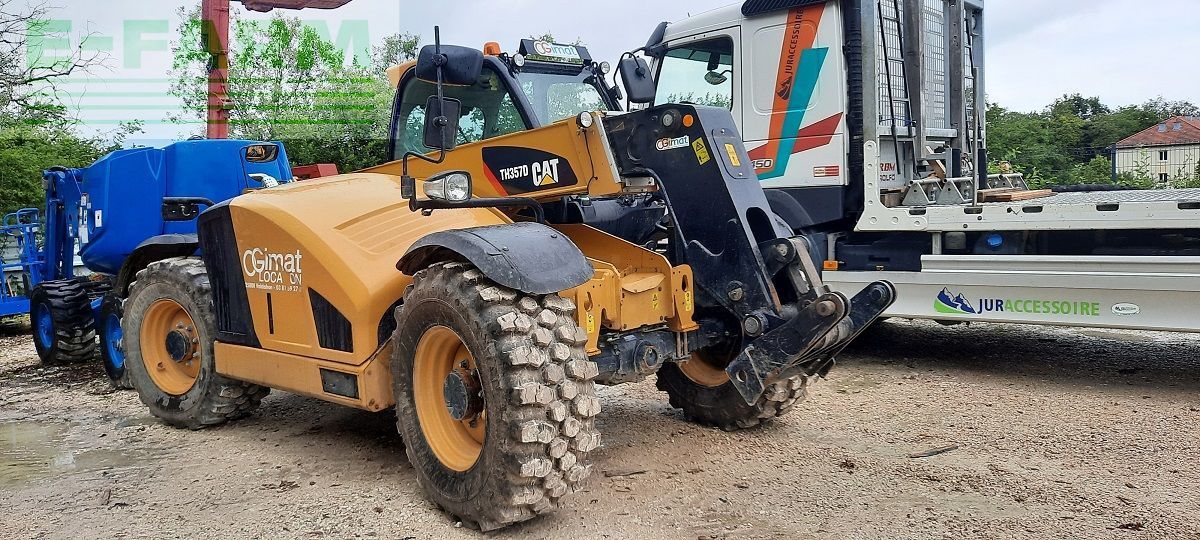 E-FARM: Caterpillar th357d - Telehandler - id PWKGYFZ - Year of construction: 2018 - Engine hours: 2,150,Engine power (HP): 126,France