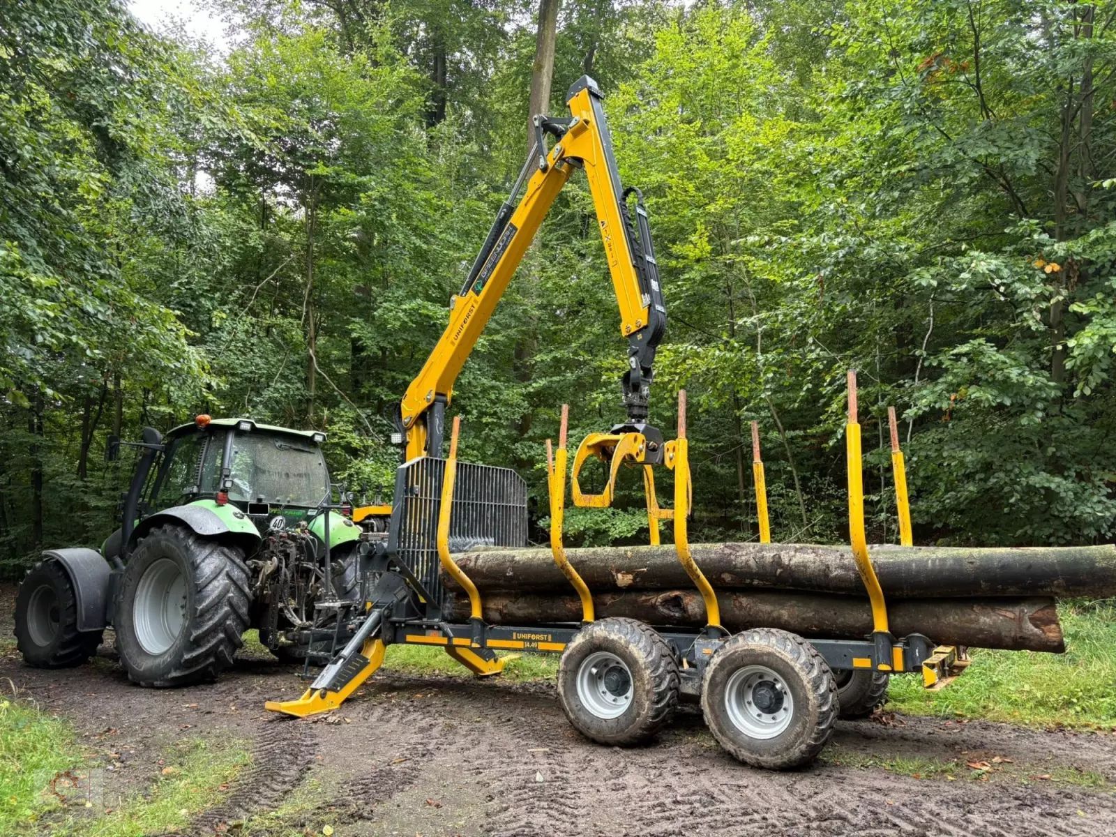 Uniforst 14.49 rückewagen 8573 forstkran druckluft Forstanhänger 35.714 €