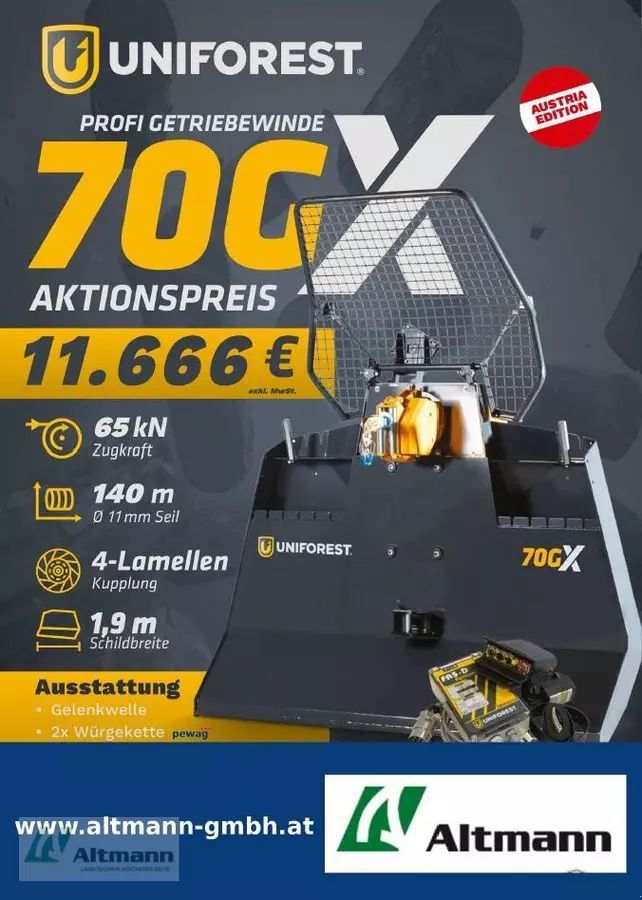UNIFOREST 70 gx Lesnická technika 11 666 €