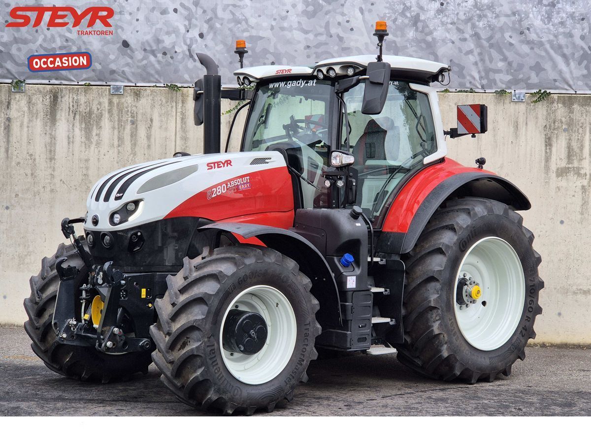E-FARM: Steyr Absolut 6280 CVT - Traktor - id YQCZ3WJ - 187 417 € - Rok produkcji: 2023 - Motogodziny: 750,Moc silnika: 302,Austria
