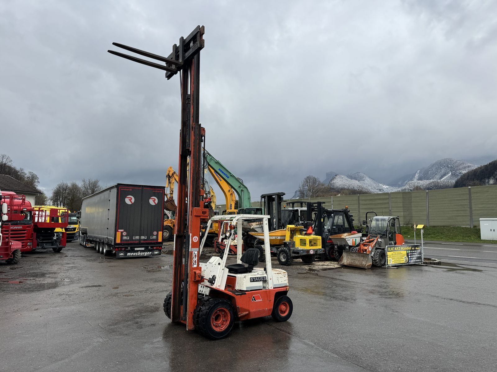 NISSAN datsun a20u triplex freihub zwillingsreifen benz Forklift €5,500