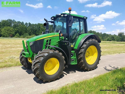 E-FARM: John Deere 6120 M - Τρακτέρ - id 6BIG1LI - 105.900 € - Χρονία: 2023 - Μετρητής ωρών: 160,Ισχύς κινητήρα: 120,Γερμανία