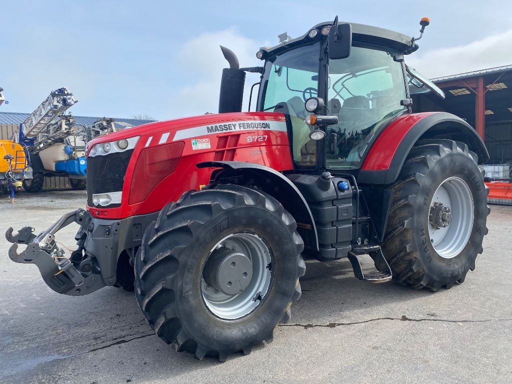 E-FARM: Massey Ferguson 8727 Dyna-VT Efficient - Traktor - id BSXPJQW - Produktionsår: 2017 - Motortimer: 4.850,Motoreffekt (HP): 270,Frankrig
