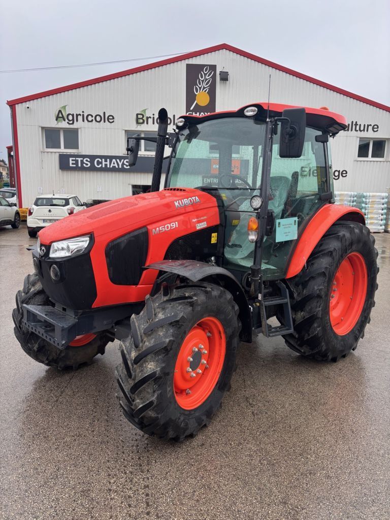 E-FARM: Kubota M5091 - Tractor - id H5CZPXM - €34,500 - Year of construction: 2019 - Engine hours: 2,500,Engine power (HP): 95,France
