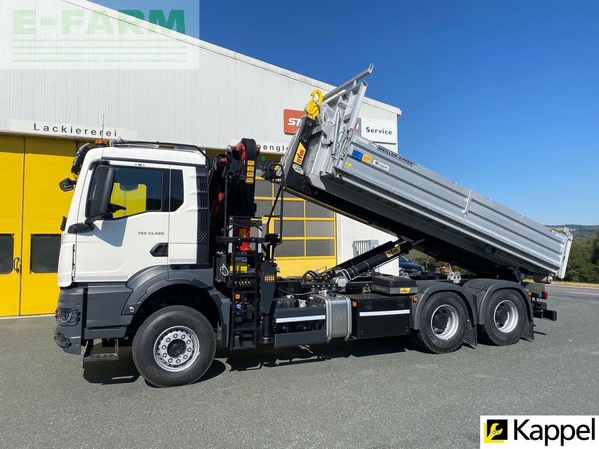 E-FARM: MAN tgs 33.520 6x4 bl / palfinger pk18 / hyva - Véhicule motorisé - id KU7GU2D - Année: 2024 - Autriche