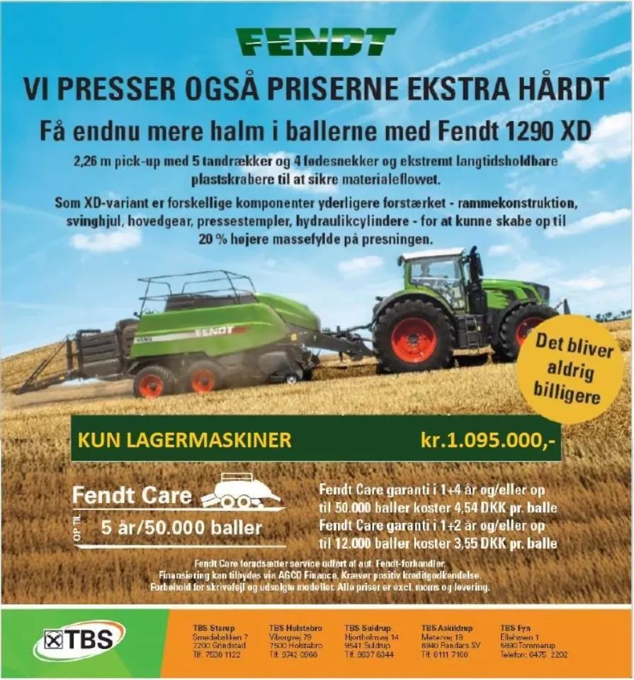 E-FARM: Fendt 1290 xd - Componenti - id CJ7UHJN - 146.820 € - Danimarca