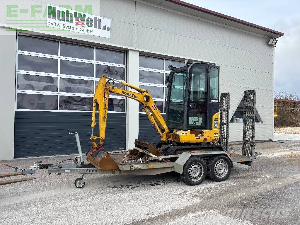 KOMATSU pc 16 r-3hs minibagger 1770kg Minikoparka 16 400 €