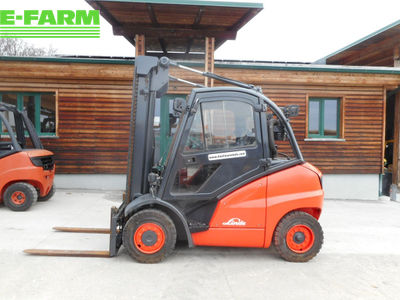 E-FARM: Linde h40d mit vollkabine + rußfilter + seitenschieber - Chariot élévateur - id JQ7VSR4 - 16 500 € - Année: 2006