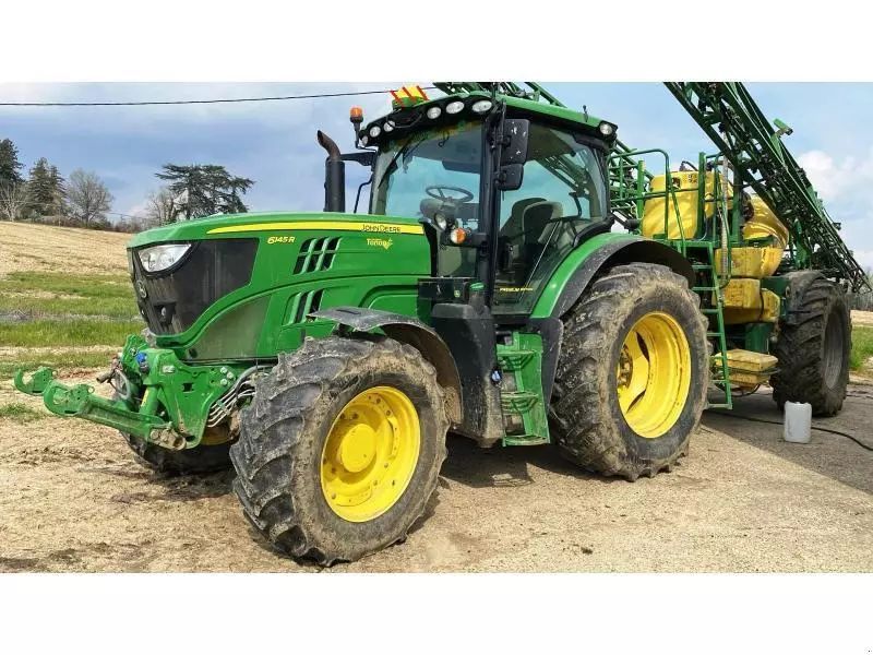 E-FARM: John Deere 6145 R - Tracteur - id 6FLZFIU - Année: 2019 - Lecture du nombre d'heure: 2 500,Puissance du moteur (chevaux): 145,France
