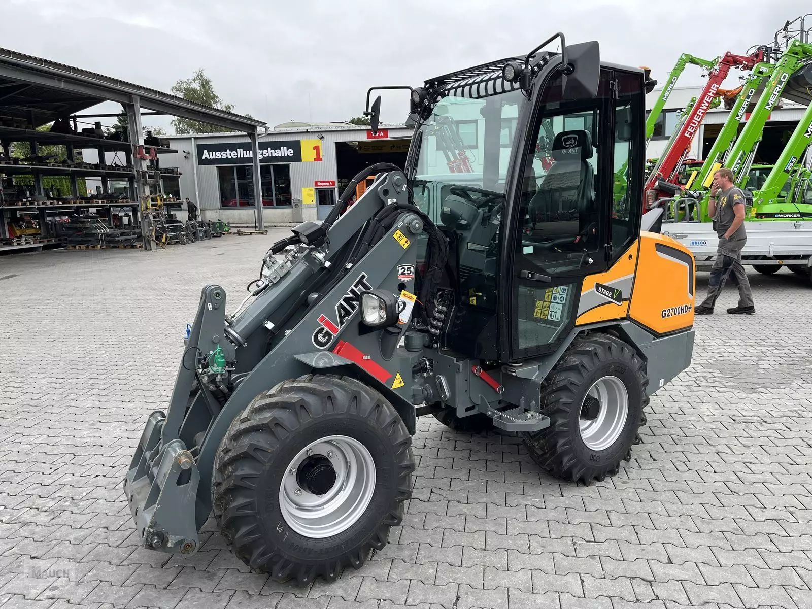 Giant g 2700hd+ mit kabine & weidemann hv Cargador de ruedas Tele