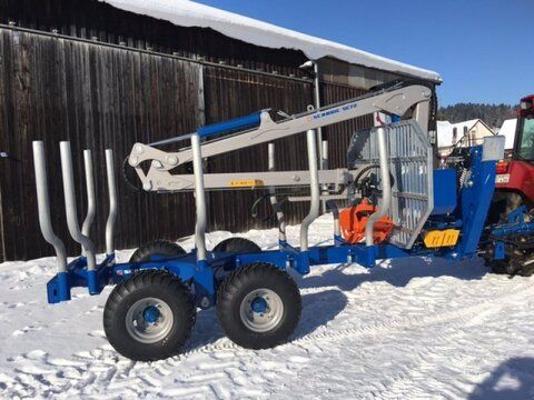 E-FARM: Scandic st-10s 13t rückewagen 7,9m kran 550kg hubkraft d - Forstanhänger - id M5UGPZE - Baujahr: 2025 - Deutschland