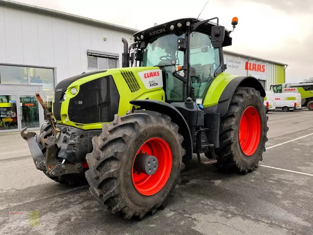 E-FARM: Claas Axion 870 CMATIC CEBIS - Traktor - id AIQXMZA - 63.025 € - Baujahr: 2017 - Abgelesene Motorstunden: 10.290,Motorleistung (PS): 295,Deutschland