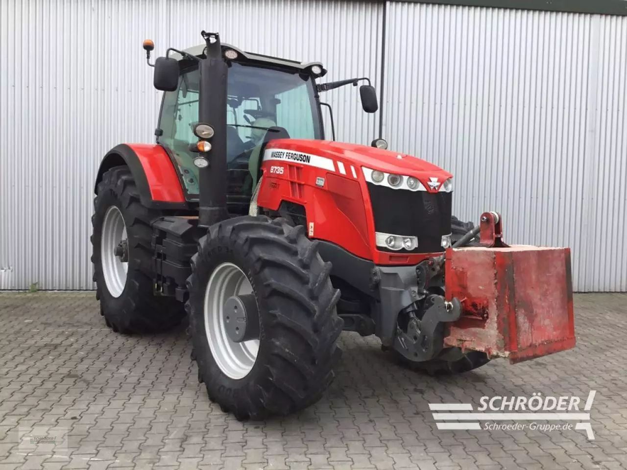 E-FARM: Massey Ferguson 8735 - Traktor - id M1M2TBN - 59.885 € - Baujahr: 2015 - Abgelesene Motorstunden: 8.308,Motorleistung (PS): 350,Deutschland
