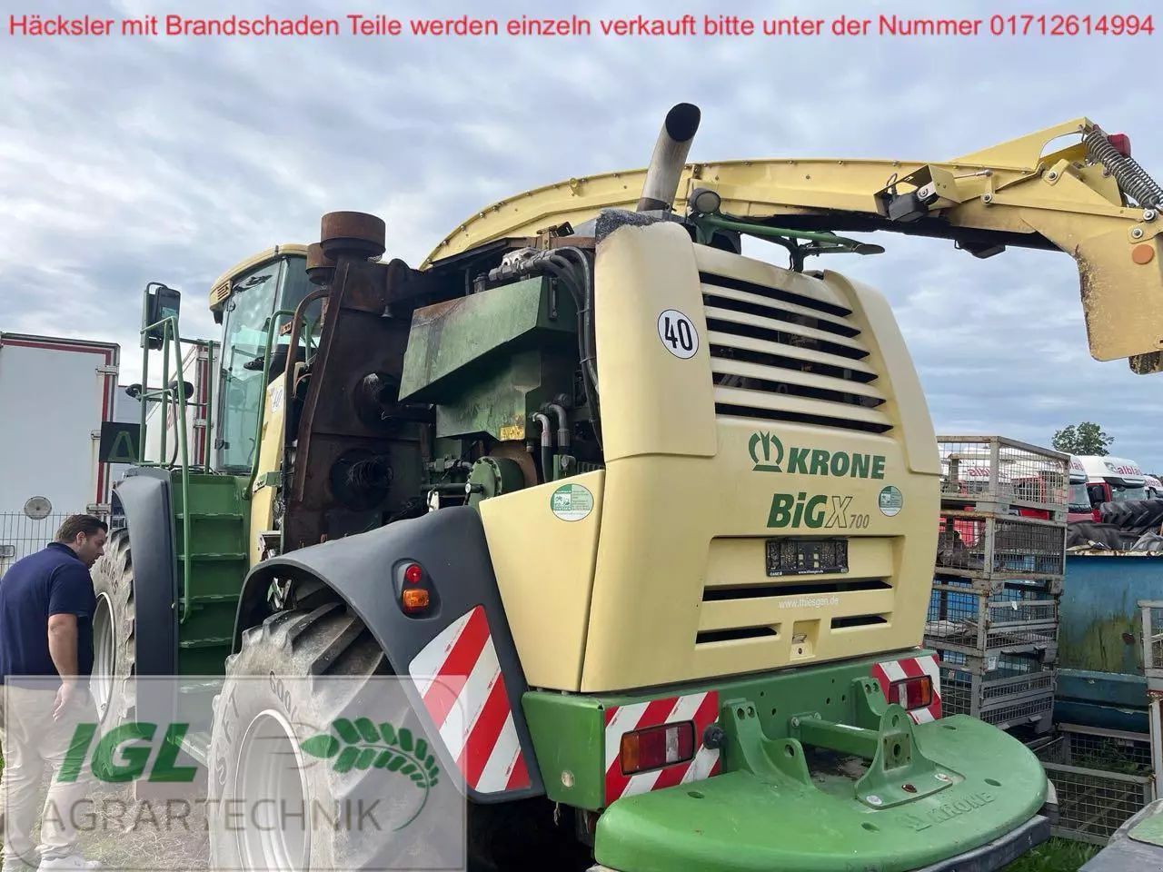 E-FARM: Krone BiG X 700 - Feldhäcksler (selbstfahrend) - id LJQJJVK - Baujahr: 2017 - Motorleistung (PS): 770,Deutschland