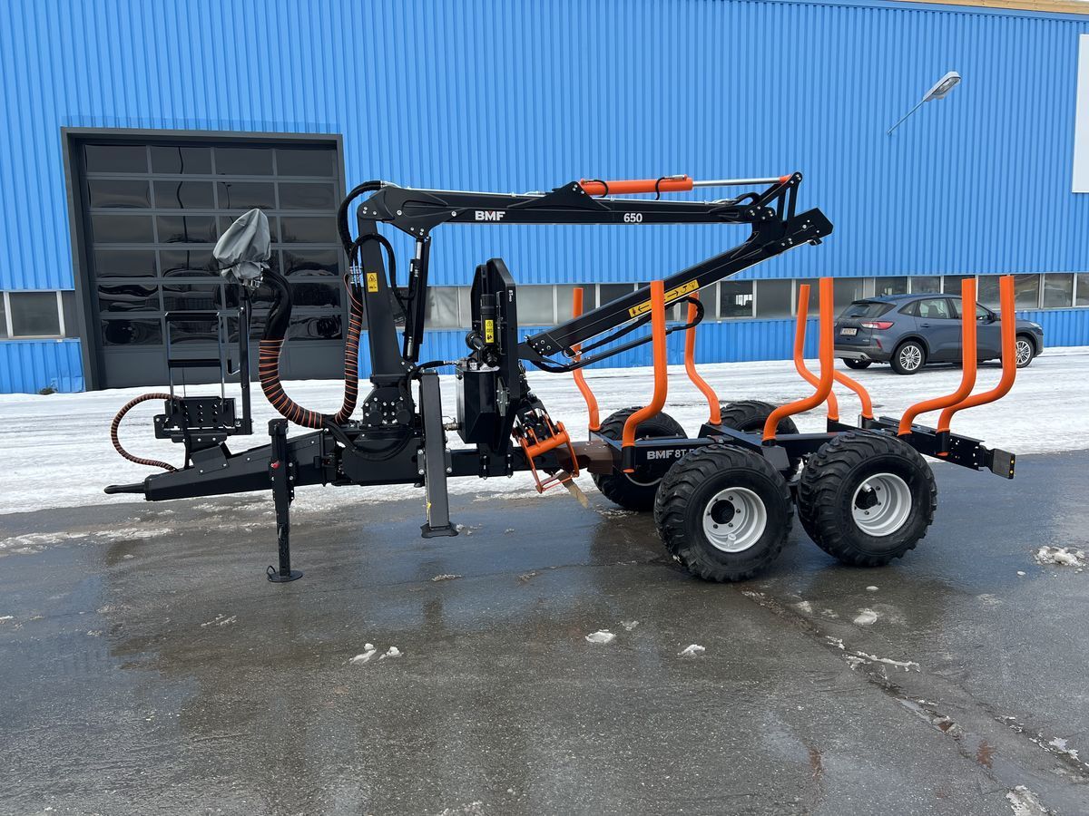 E-FARM: BMF 8t1 mit kran bmf 650 - Remorque forestière - id GADECCG - 24 917 € - Année: 2022 - Autriche