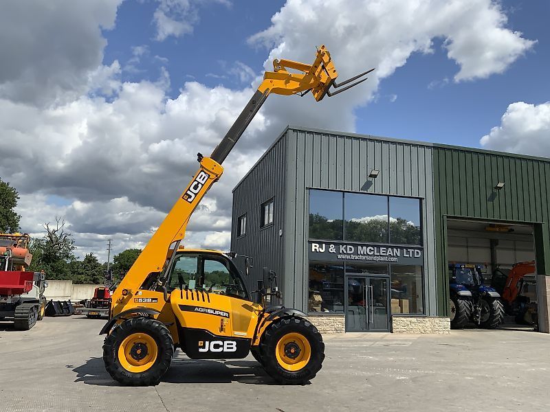 E-FARM: JCB 538-60 AGRI Super - Telehandler - id JYVR7DZ - €59,921 - Year of construction: 2019 - Engine hours: 3,567,Engine power (HP): 145,United Kingdom