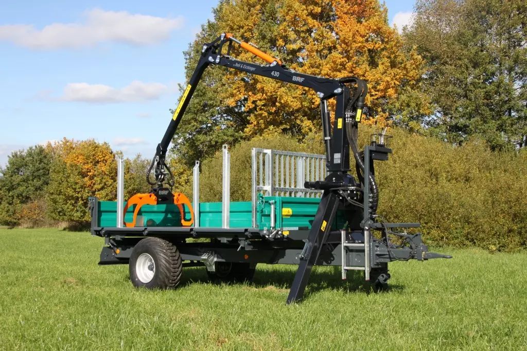 E-FARM: reil & eichinger kipper mit kran 6edk/430 - Forstanhänger - id 2BKZTZL - 18.967 € - Deutschland