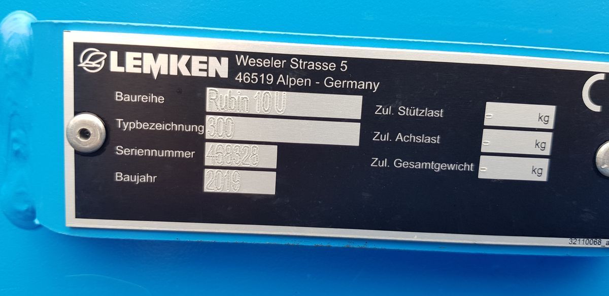 Lemken Rubin 10/300 U Brona talerzowa i talerzówka kompaktowa 20 190 €