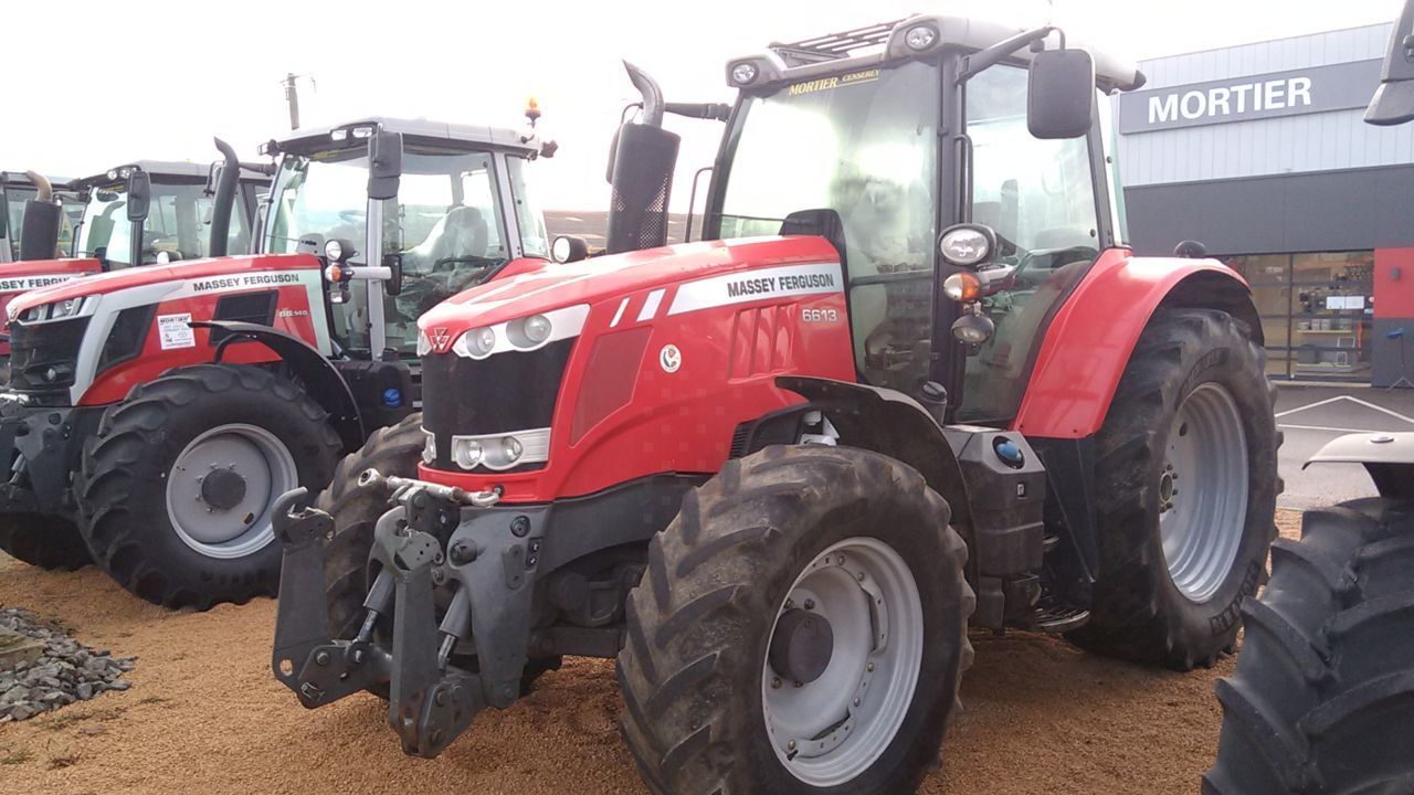 E-FARM: Massey Ferguson 6613 - Tractor - id QCPELTW - Year of construction: 2014 - Engine hours: 6,676,Engine power (HP): 125,France