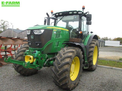 E-FARM: John Deere 6175 R - Tractor - id CVEHEEG - Year of construction: 2019 - Engine hours: 4,600,Engine power (HP): 175,France