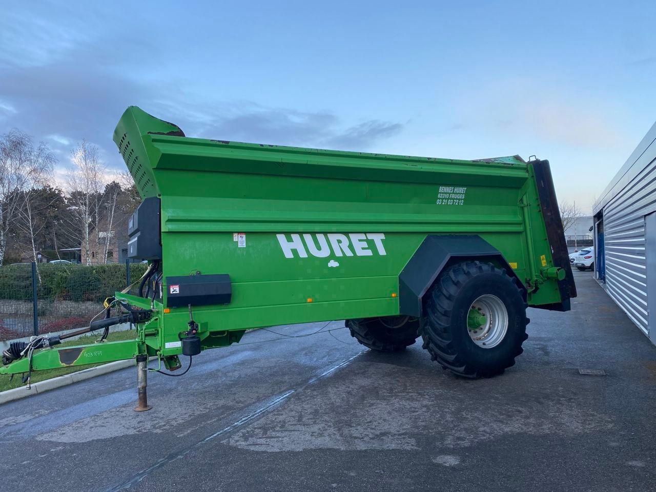 E-FARM: huret cyclone 10 000 - Manure and compost spreader - id MRFIZEI - €16,500 - Year of construction: 2014 - France