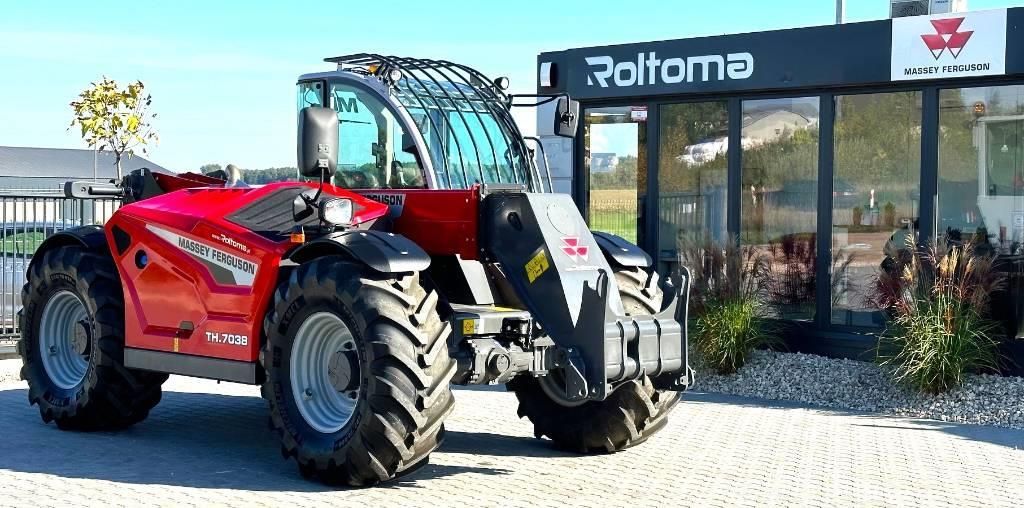 E-FARM: Massey Ferguson th.7038 - Ładowacz teleskopowy - id UMESUAR - 93 325 € - Rok produkcji: 2022 - Moc silnika: 135,Polska