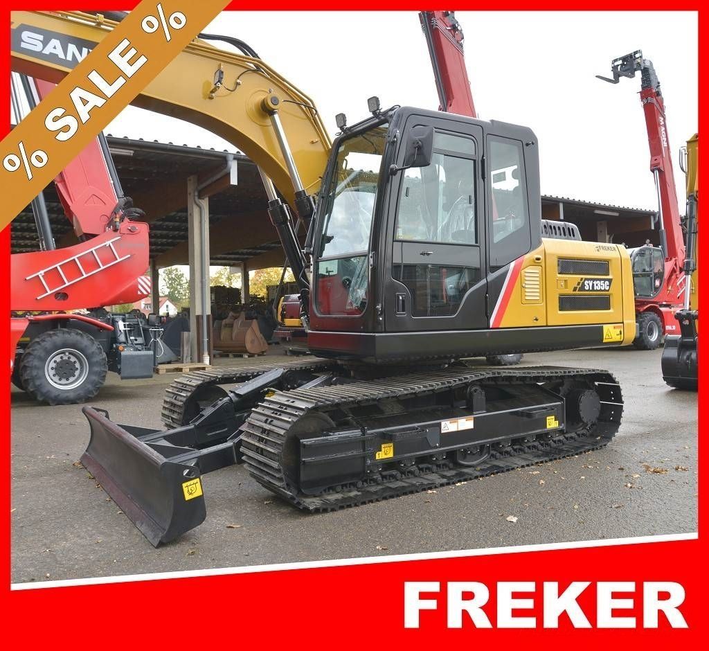 Sany sy135c - planierschild - ac klima - new on stock ! Excavadora de orugas 64.990 €