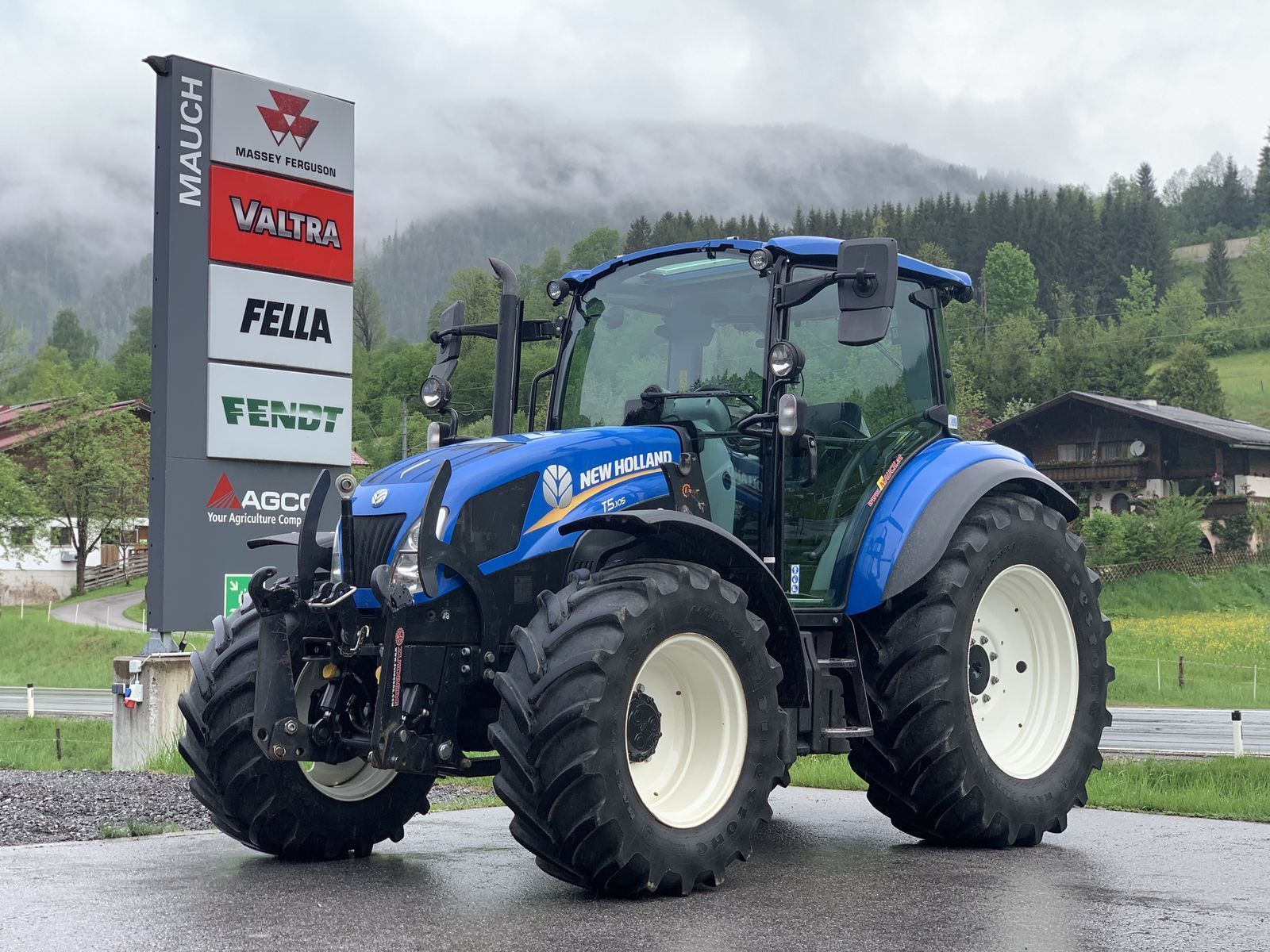 E-FARM: New Holland T5.105 - Tracteur - id WJLHAGT - 60 619 € - Année: 2019 - Lecture du nombre d'heure: 1 570,Puissance du moteur (chevaux): 107,Autriche