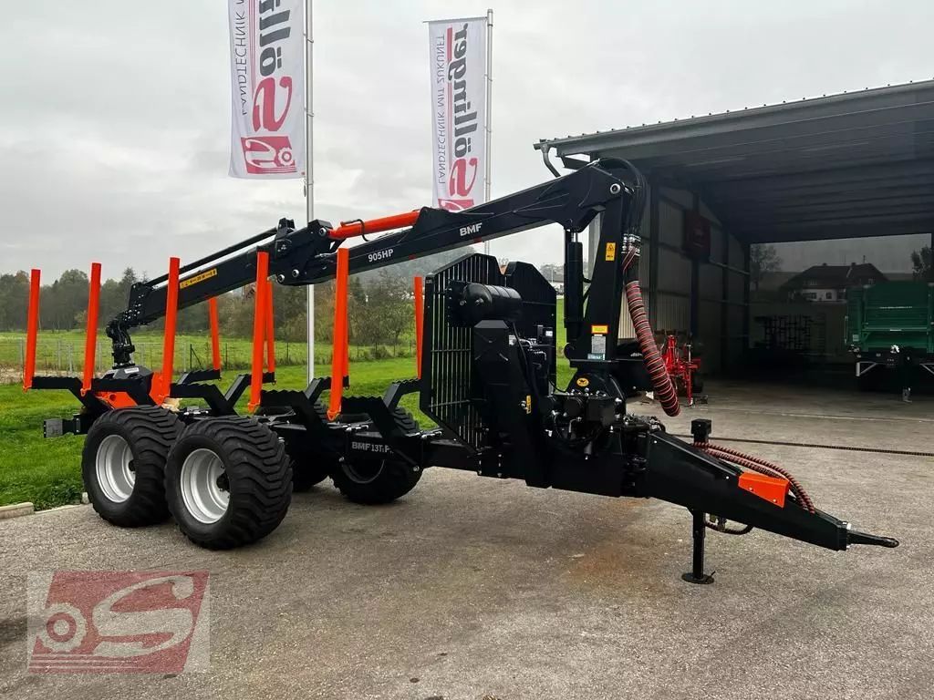 E-FARM: BMF bmf 13t1 + 905hp kran - Forstanhänger - id YBNCHMI - Baujahr: 2025 - Österreich