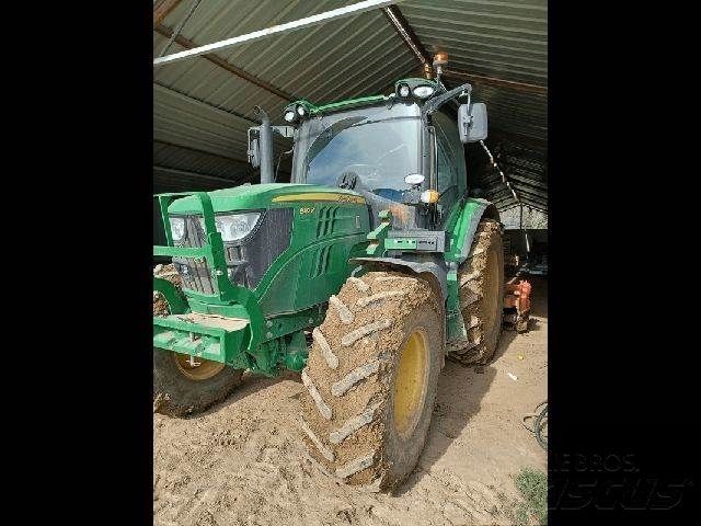 E-FARM: John Deere 6110 R - Traktor - id UJAJRXW - 60.000 € - Produktionsår: 2018 - Motortimer: 1.350,Motoreffekt (HP): 120,Frankrig